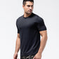 Black Crest Men's Rival Training Tee in Black, view 3
