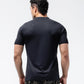 Black Crest Men's Rival Training Tee in Black, view 4