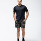 Black Crest Men's Rival Training Tee in Black, view 10