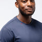 Black Crest Men's Rival Training Tee in Navy, view 5