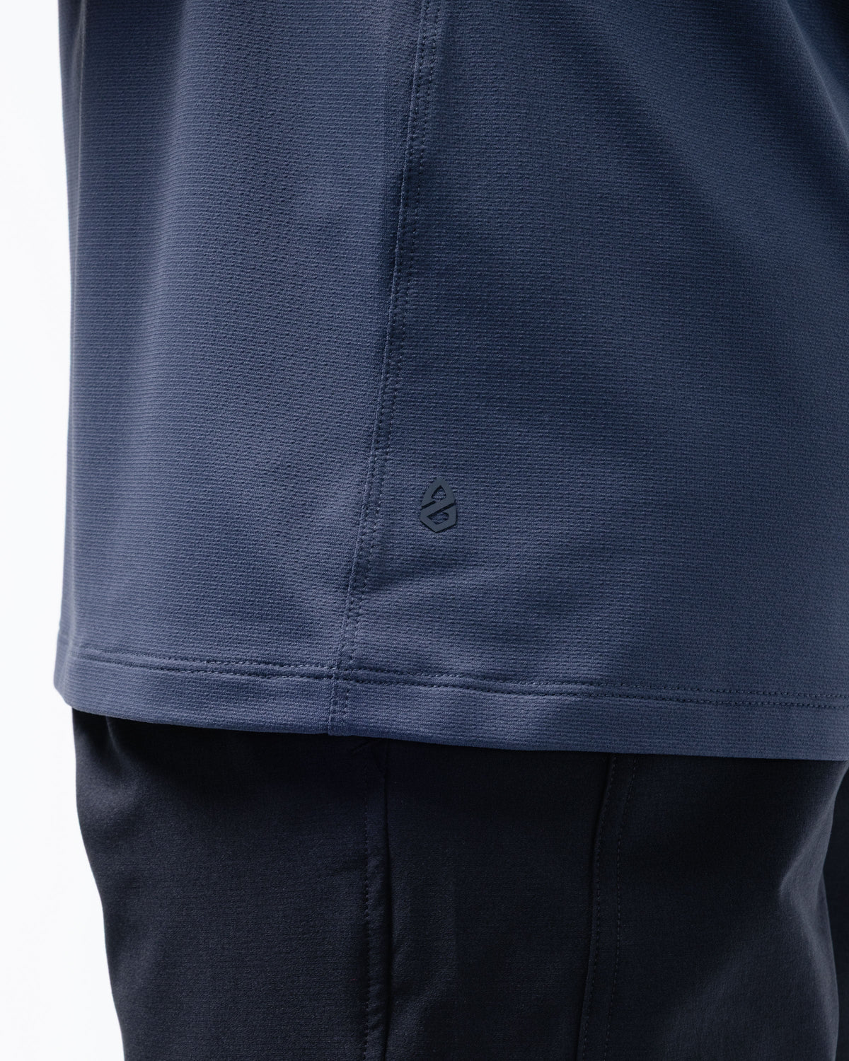 Black Crest Men's Rival Training Tee in Navy, view 9