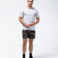 Black Crest Men's Rival Training Tee in Light Grey, view 10