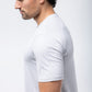 Black Crest Men's Rival Training Tee in Light Grey, view 7
