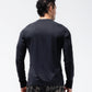 Black Crest Men's Rival Long Sleeve Training Tee in Black, view 4