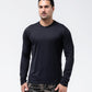 Black Crest Men's Rival Long Sleeve Training Tee in Black