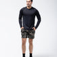 Black Crest Men's Rival Long Sleeve Training Tee in Black, view 11