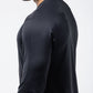Black Crest Men's Rival Long Sleeve Training Tee in Black, view 8