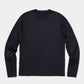Black Crest Men's Rival Long Sleeve Training Tee in Black, view 2