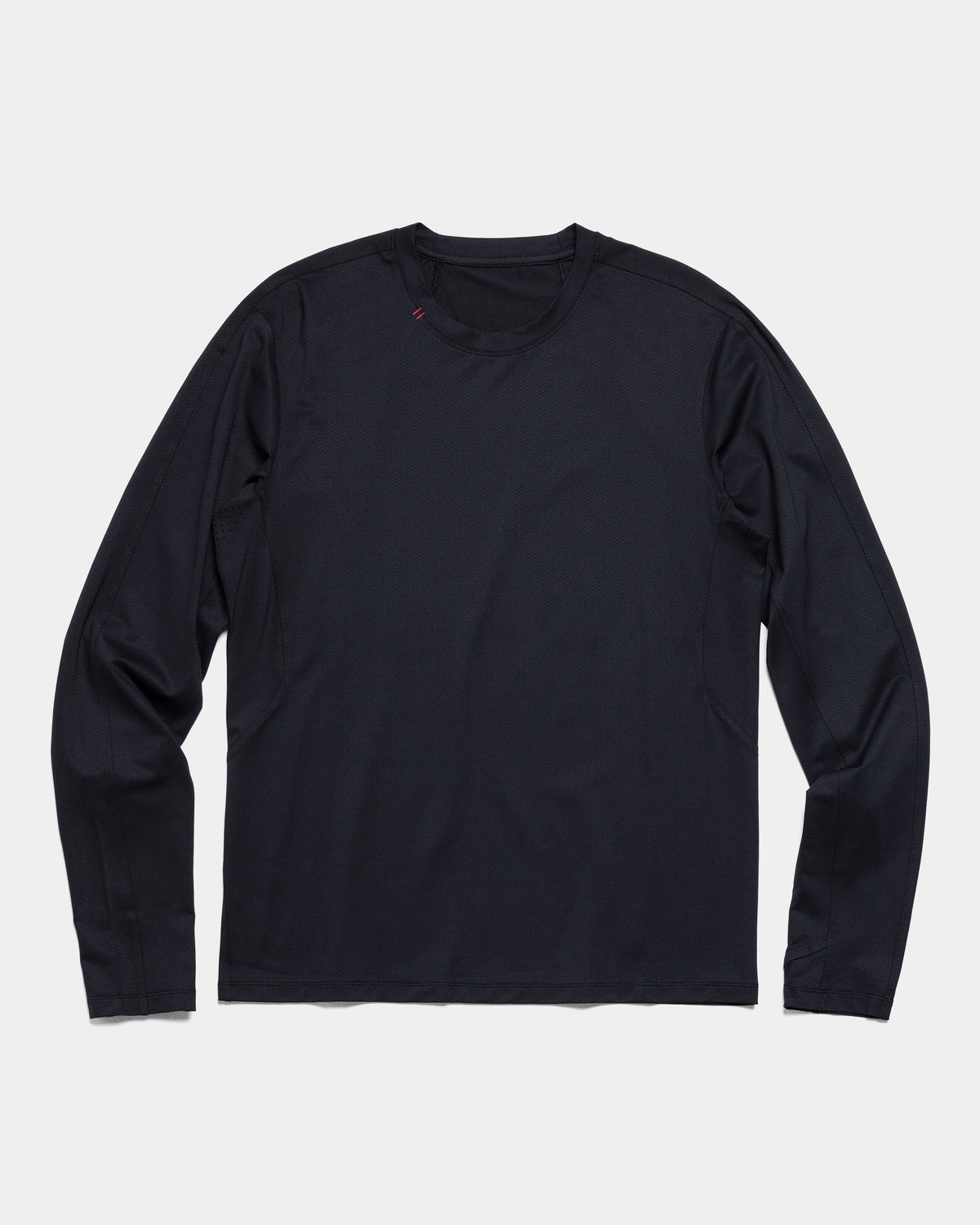 Black Crest Men's Rival Long Sleeve Training Tee in Black, view 2