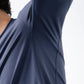 Black Crest Men's Rival Long Sleeve Training Tee in Navy, view 10
