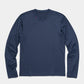 Black Crest Men's Rival Long Sleeve Training Tee in Navy, view 2