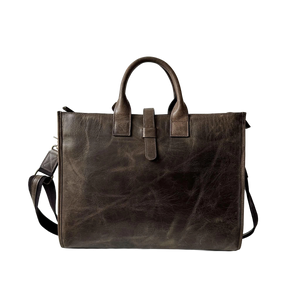 Crazy Horse Leather Weekender Bag – Full-Grain Travel Duffel with Laptop Pocket