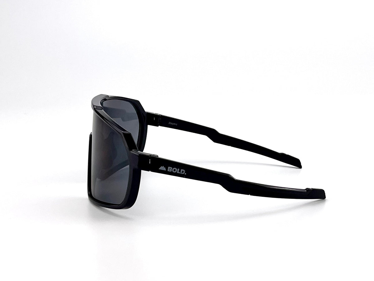 BOLD Slayers oversized sunglasses in black, view 3