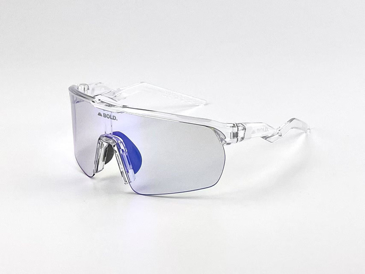BOLD Flash photochromic sunglasses in white, view 3