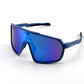 BOLD Slayers oversized sunglasses in blue, view 1
