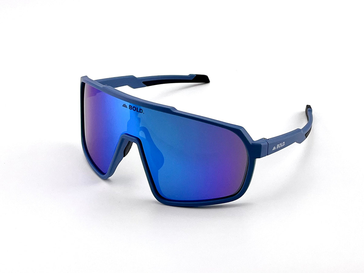 BOLD Slayers oversized sunglasses in blue, view 1