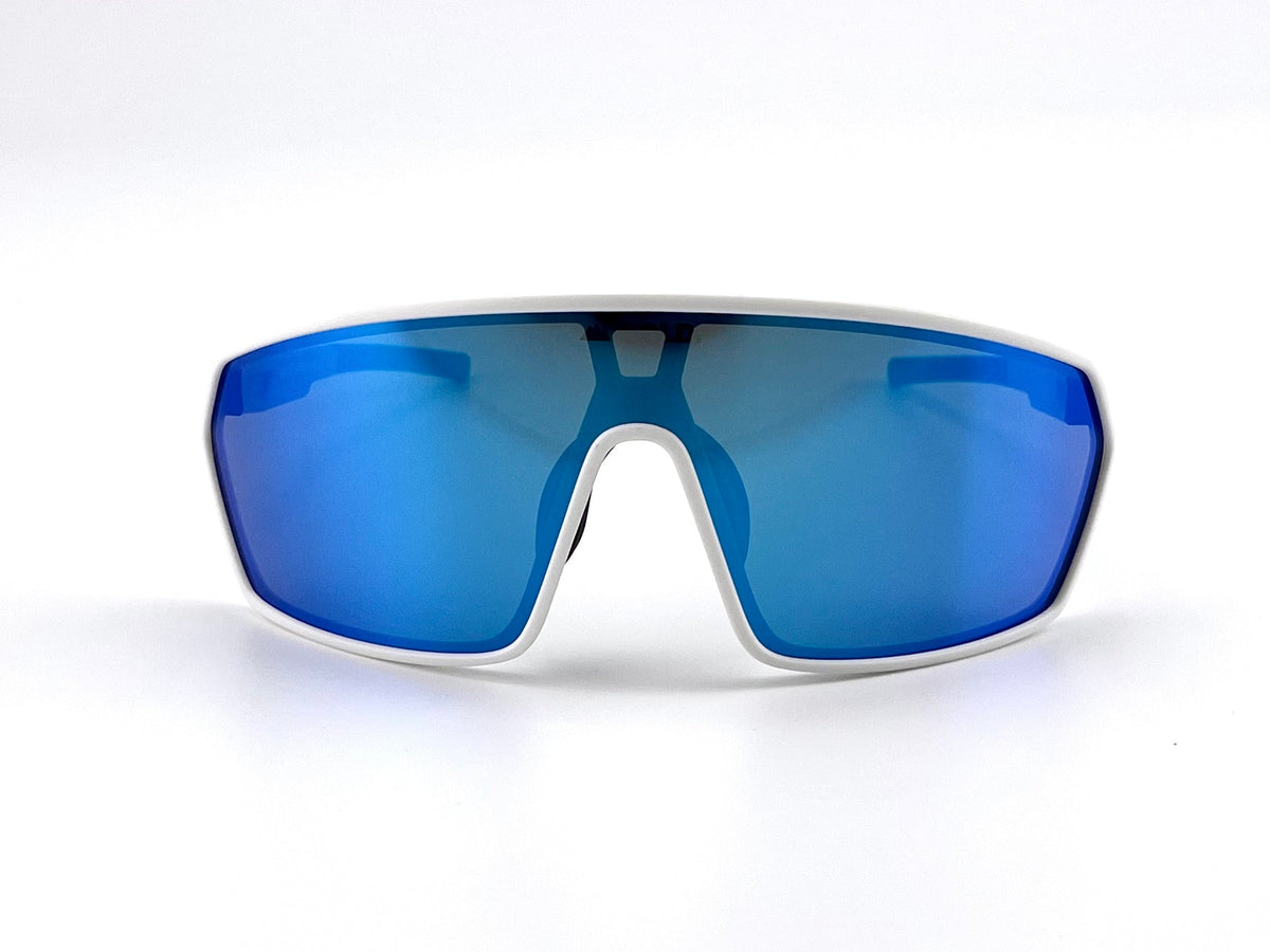 BOLD NSP low-profile sunglasses in blue, view 2