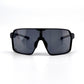BOLD Shadows wrap sunglasses in black, view 2