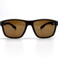 BOLD Thunderhead square sunglasses in brown, view 2