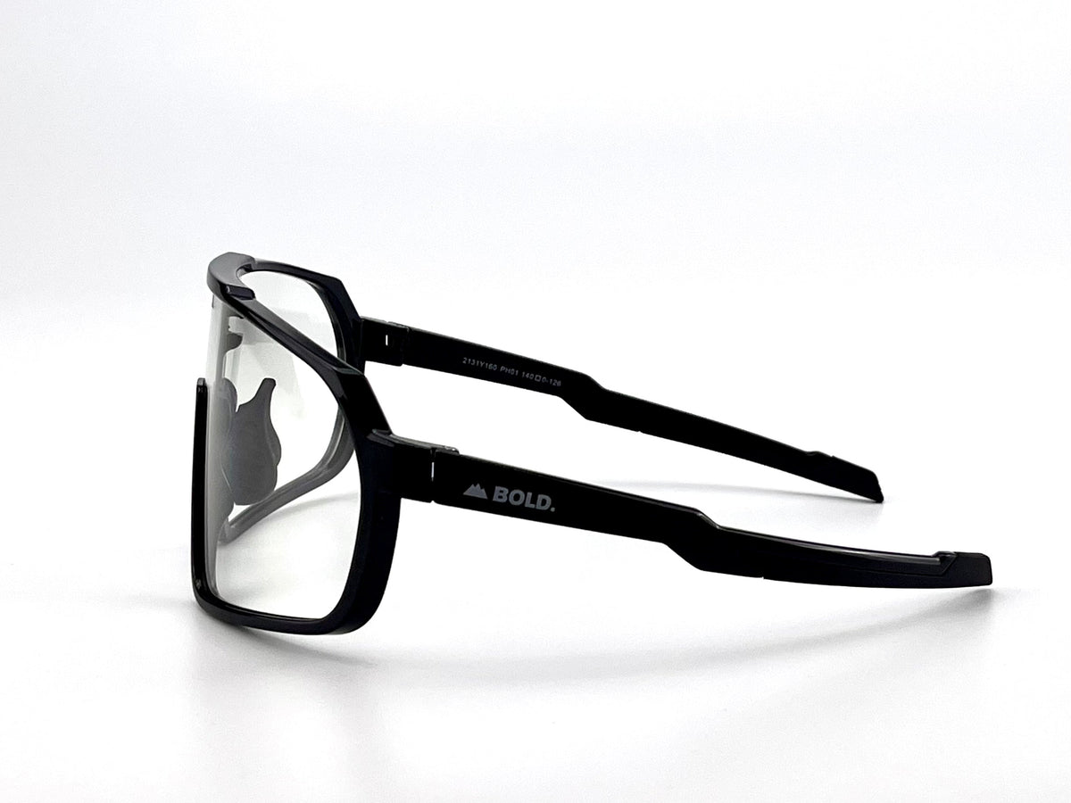 BOLD Slayers oversized photochromic sunglasses in black, view 5