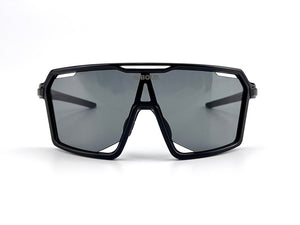 BOLD Flux wrap sunglasses in black, view 2