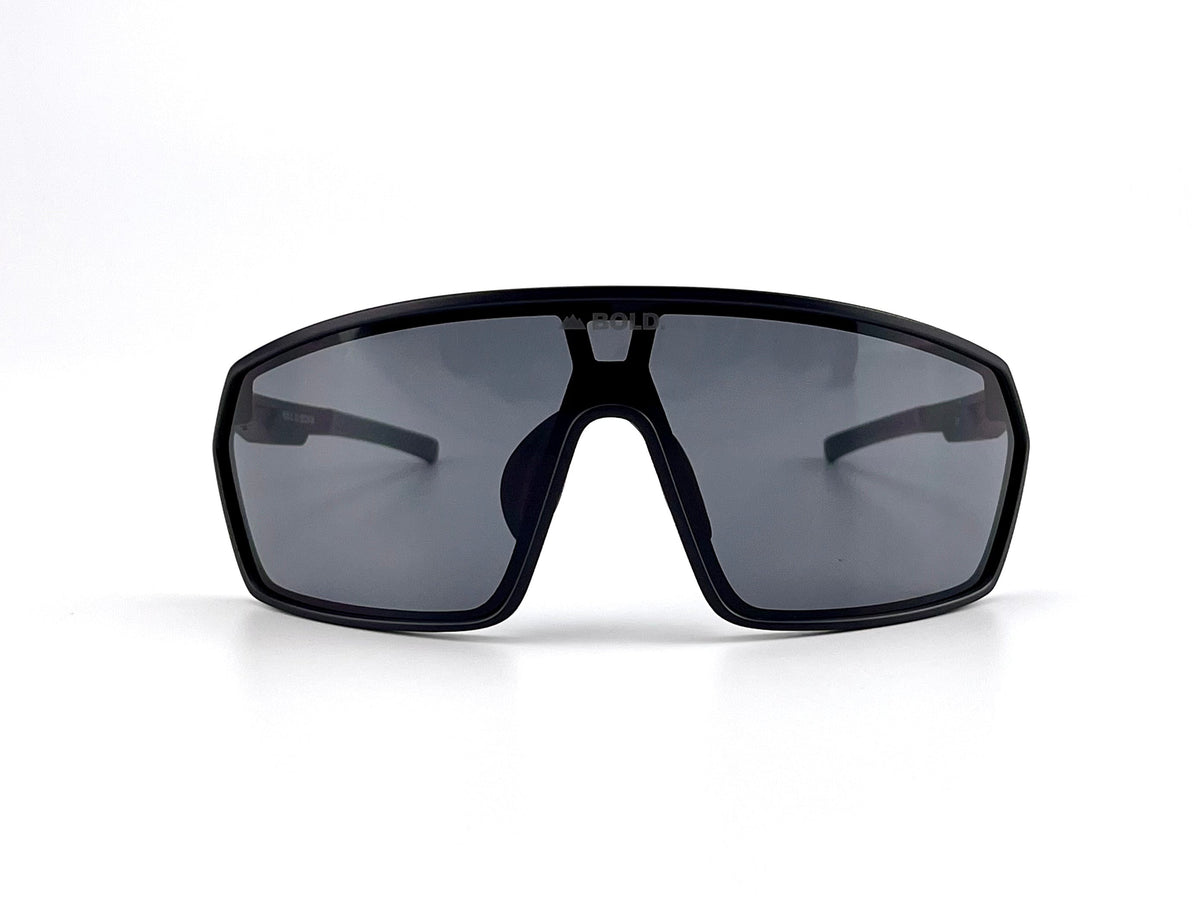 BOLD NSP low-profile sunglasses in black, view 2