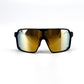 BOLD Shadows wrap sunglasses in gold, view 2