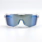 BOLD Flux wrap sunglasses in blue, view 2