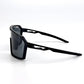 BOLD Flux wrap sunglasses in black, view 3