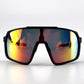 BOLD Slayers oversized sunglasses in red and black, view 2