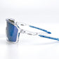 BOLD Flux wrap sunglasses in blue, view 3