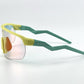 BOLD Flash photochromic sunglasses in blue and yellow, view 5