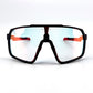 BOLD Slayers oversized photochromic sunglasses in red and black, view 4
