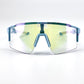 BOLD Wavelength photochromic shield sunglasses in blue, view 4
