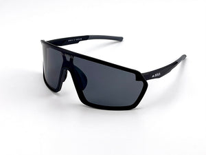 BOLD NSP low-profile sunglasses in black, view 1