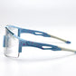 BOLD Wavelength photochromic shield sunglasses in blue, view 5