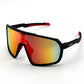 BOLD Slayers oversized sunglasses in red and black, view 1