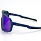 BOLD Slayers oversized sunglasses in blue, view 3