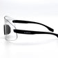 BOLD Emerald rimless photochromic sunglasses in black, view 5
