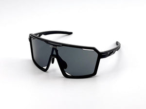 BOLD Flux wrap sunglasses in black, view 1