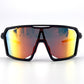 BOLD Flux wrap sunglasses in red and black, view 2
