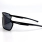 BOLD NSP low-profile sunglasses in black, view 3
