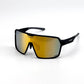 BOLD Shadows wrap sunglasses in gold, view 1