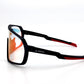 BOLD Slayers oversized photochromic sunglasses in red and black, view 5
