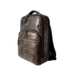 Crazy Horse Leather 16 Inch Laptop Backpack, Brown