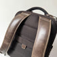 Miami Leathers Crazy Horse leather 16 inch laptop backpack, brown, image 9 of 10