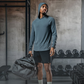 Varlo Men's Terra Recovery Element Hoodie Shirt in Ash Gray, view 8