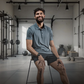 Varlo Men's Terra Recovery Polo in Ash Gray, view 11