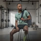 Varlo Men's Terra Recovery Polo in Low Light Olive, view 7