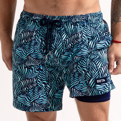 length:classic beta blue hybrid short studio front